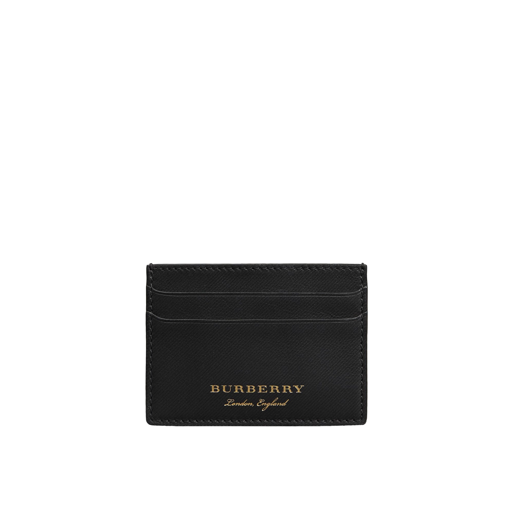 Porte-cartes en cuir trench - Black