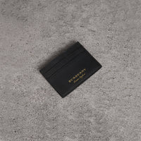 Porte-cartes en cuir trench - Black