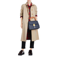 Sac à main DK88 moyen en cuir - Ink Blue