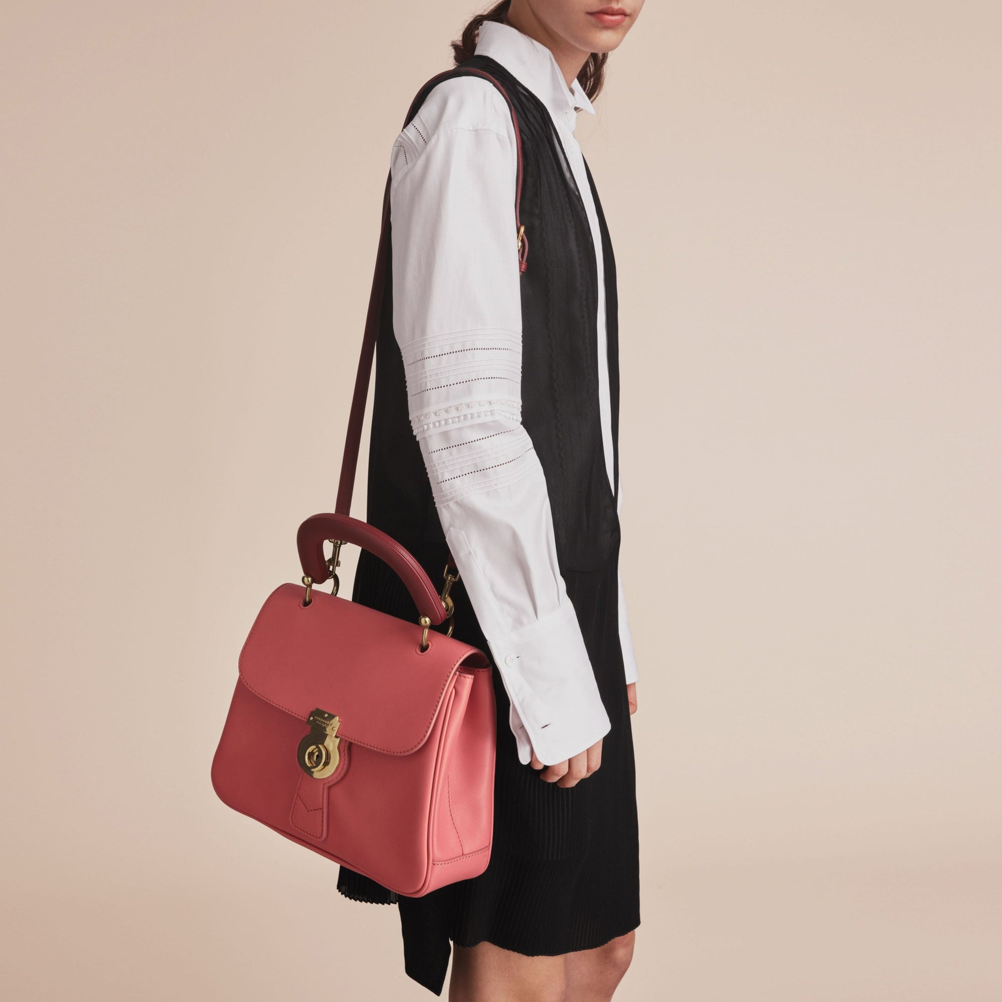 Sac à main DK88 moyen en cuir - Blossom Pink