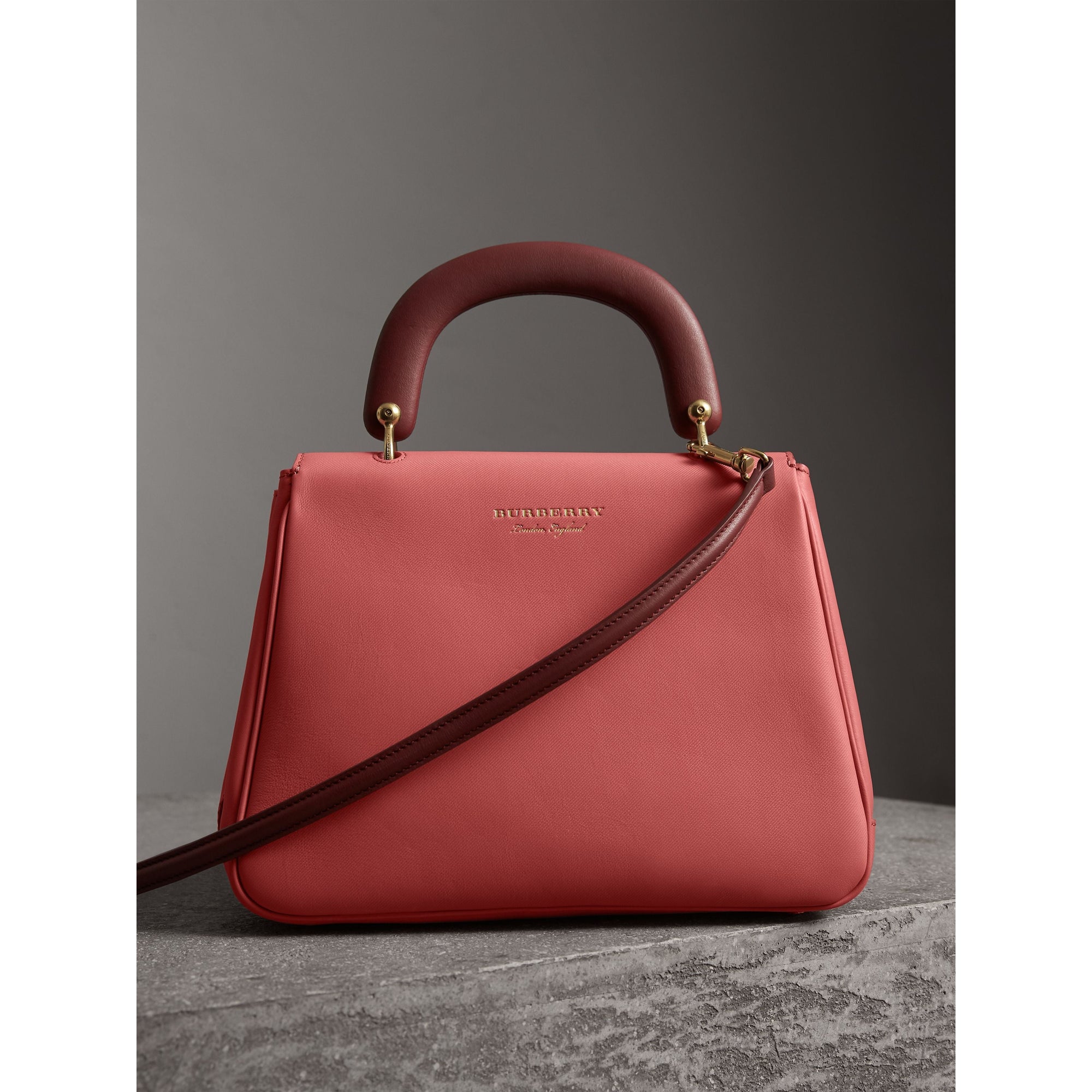 Sac à main DK88 moyen en cuir - Blossom Pink