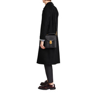 Petit sac cartable DK88 en cuir - Black