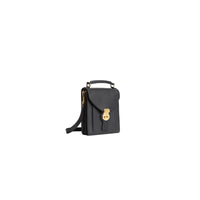 Petit sac cartable DK88 en cuir - Black