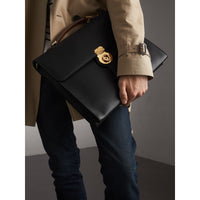 Grand porte-documents DK88 en cuir - Black