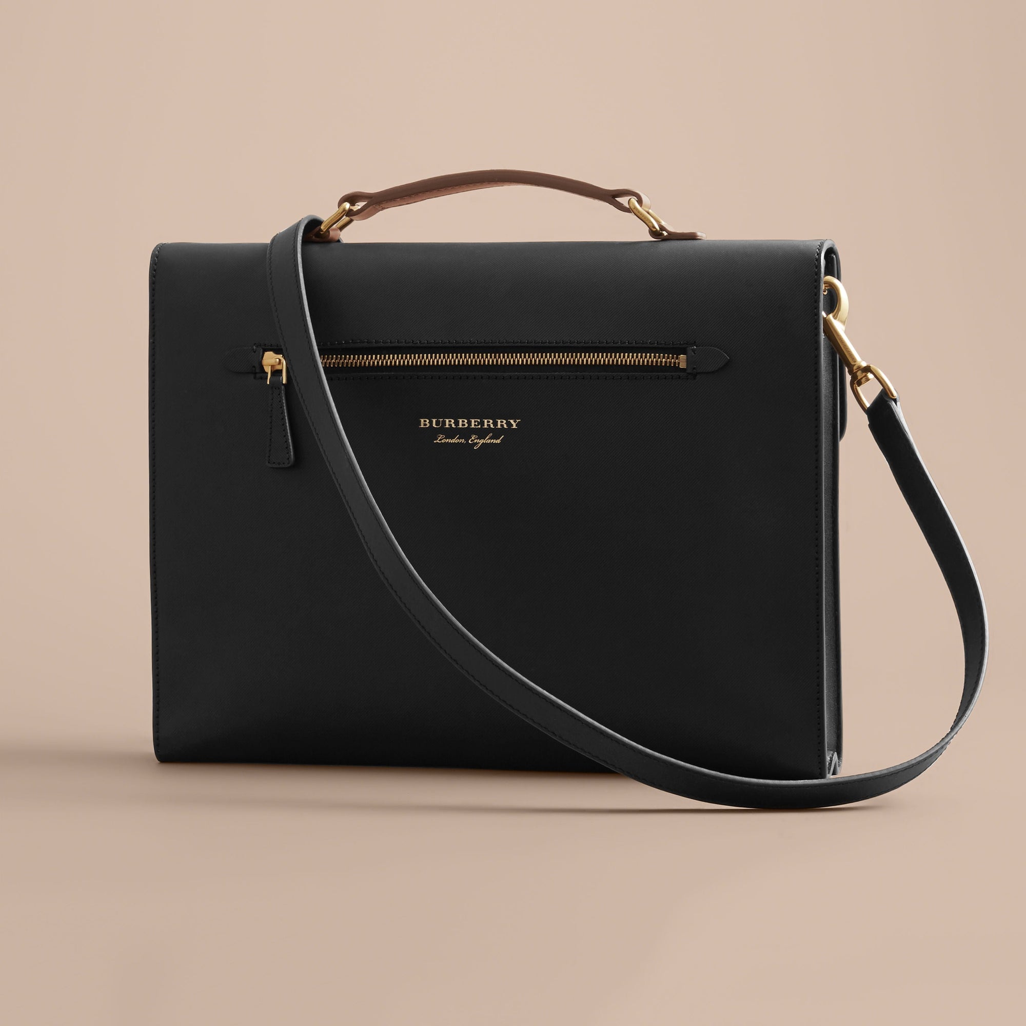Grand porte-documents DK88 en cuir - Black