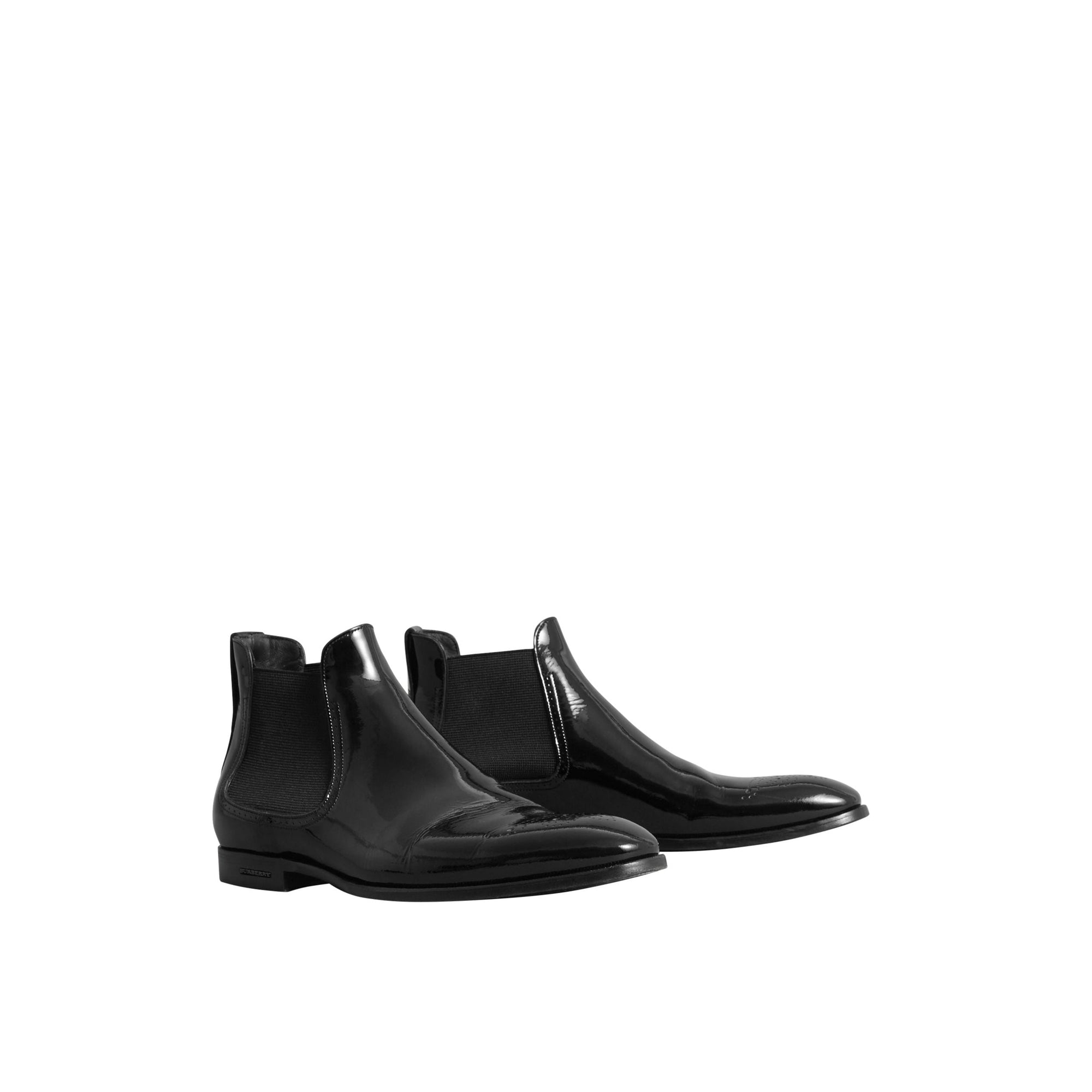 Bottines Chelsea en cuir poli - Black