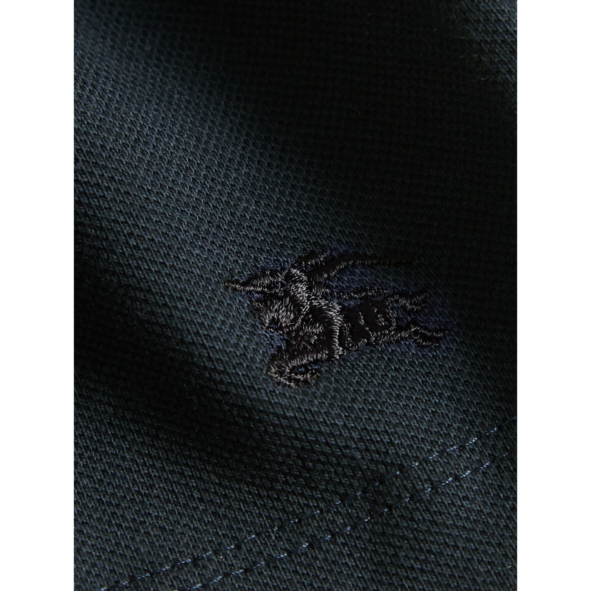 Robe taille basse en piqué de coton extensible - Navy