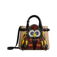 Petit sac The Banner en cuir avec motif Bestiaire - Chino