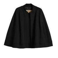 Cape en jersey brodé - Black