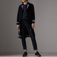 Sweat-shirt en jersey brodé - Navy