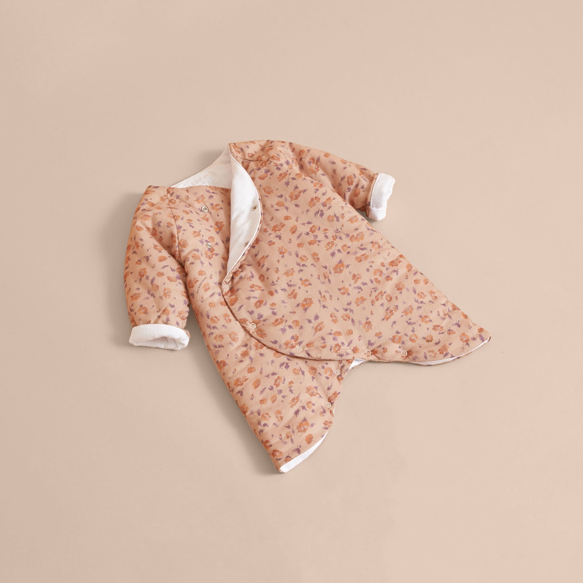 Combinaison en coton matelassée à imprimé floral - Light Copper