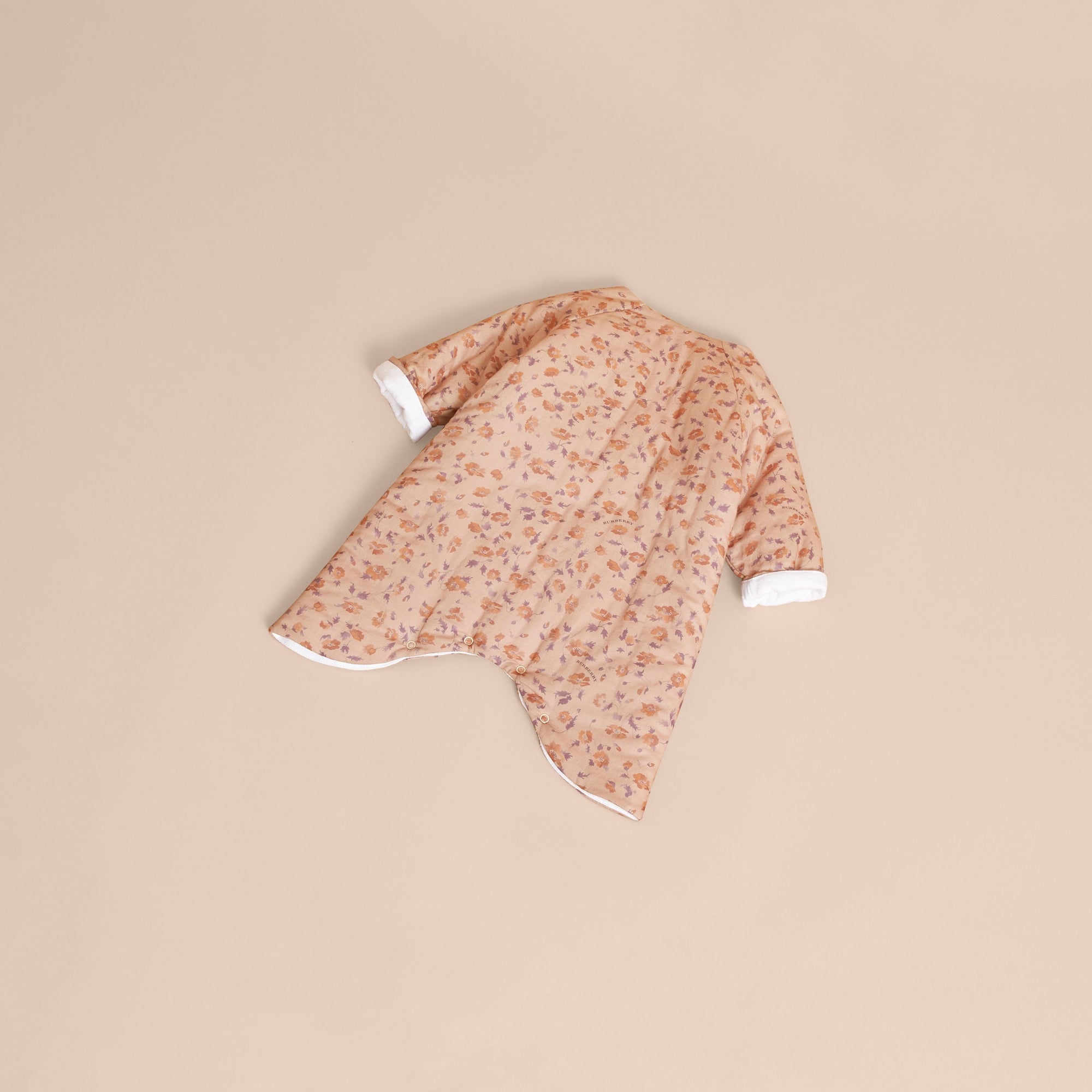 Combinaison en coton matelassée à imprimé floral - Light Copper