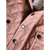 Veste matelassée avec capuche amovible - Pale Rose