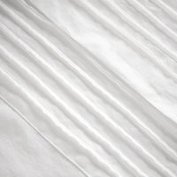 Chemise unisexe avec plastron nervuré & poignets mousquetaires - White