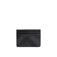 Porte-cartes à motif London check - Charcoal & Black