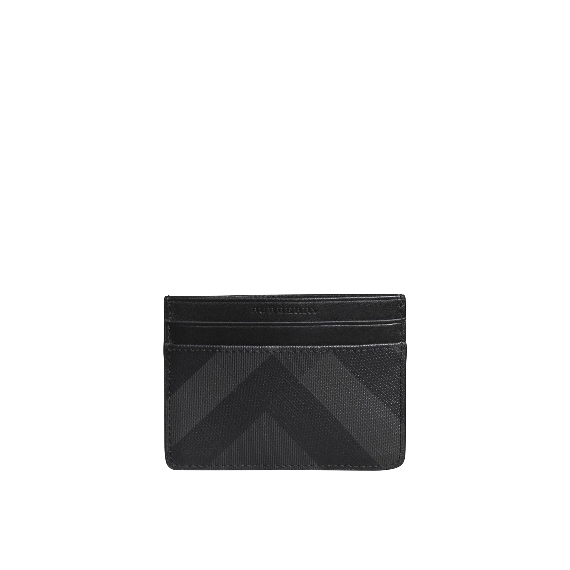 Porte-cartes à motif London check - Charcoal & Black