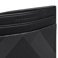 Porte-cartes à motif London check - Charcoal & Black