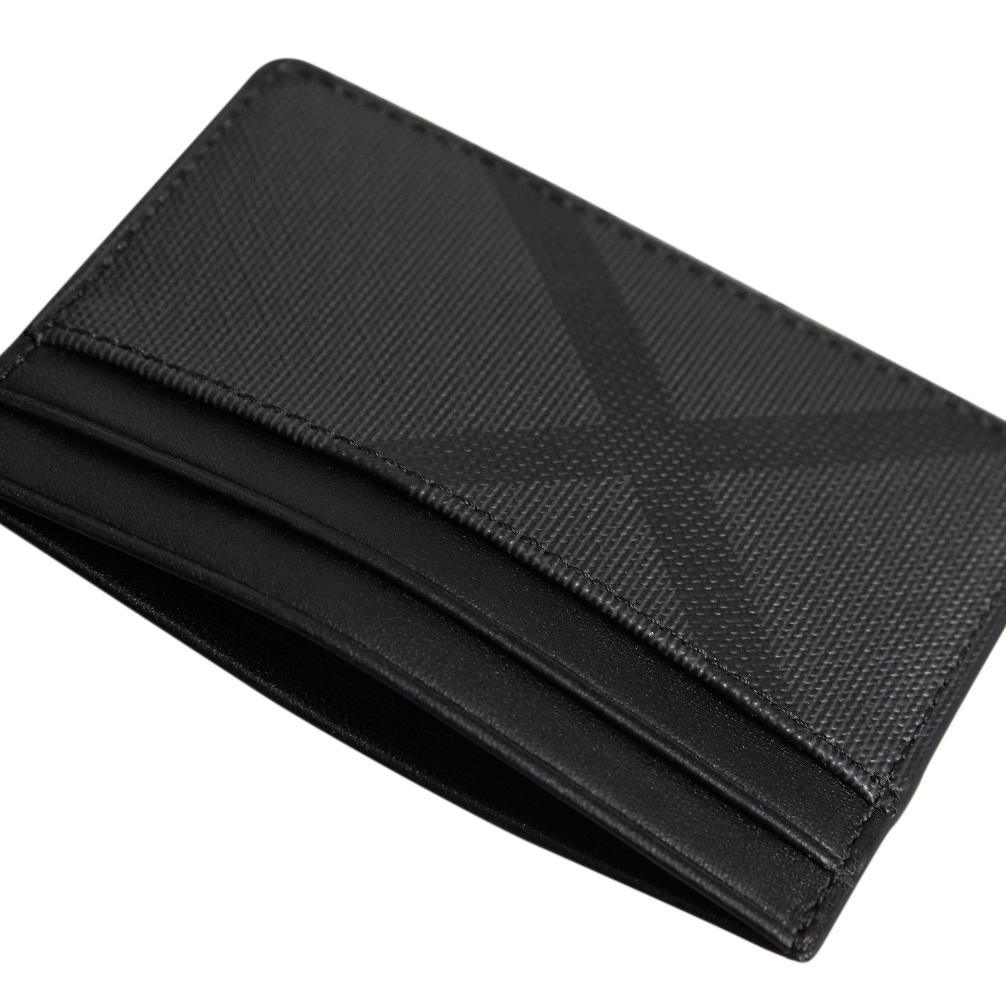 Porte-cartes à motif London check - Charcoal & Black
