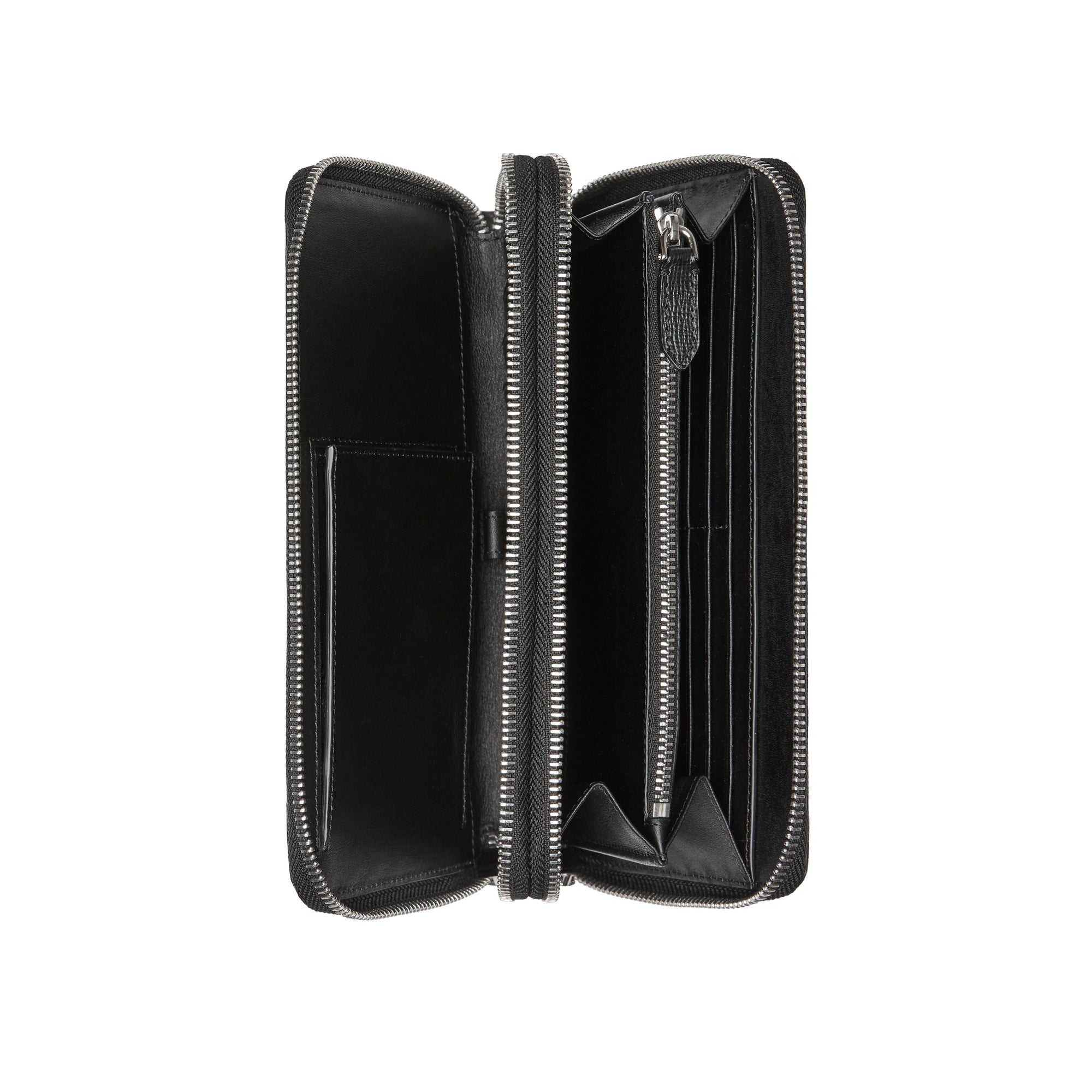 Portefeuille de voyage à motif London check - Charcoal & Black
