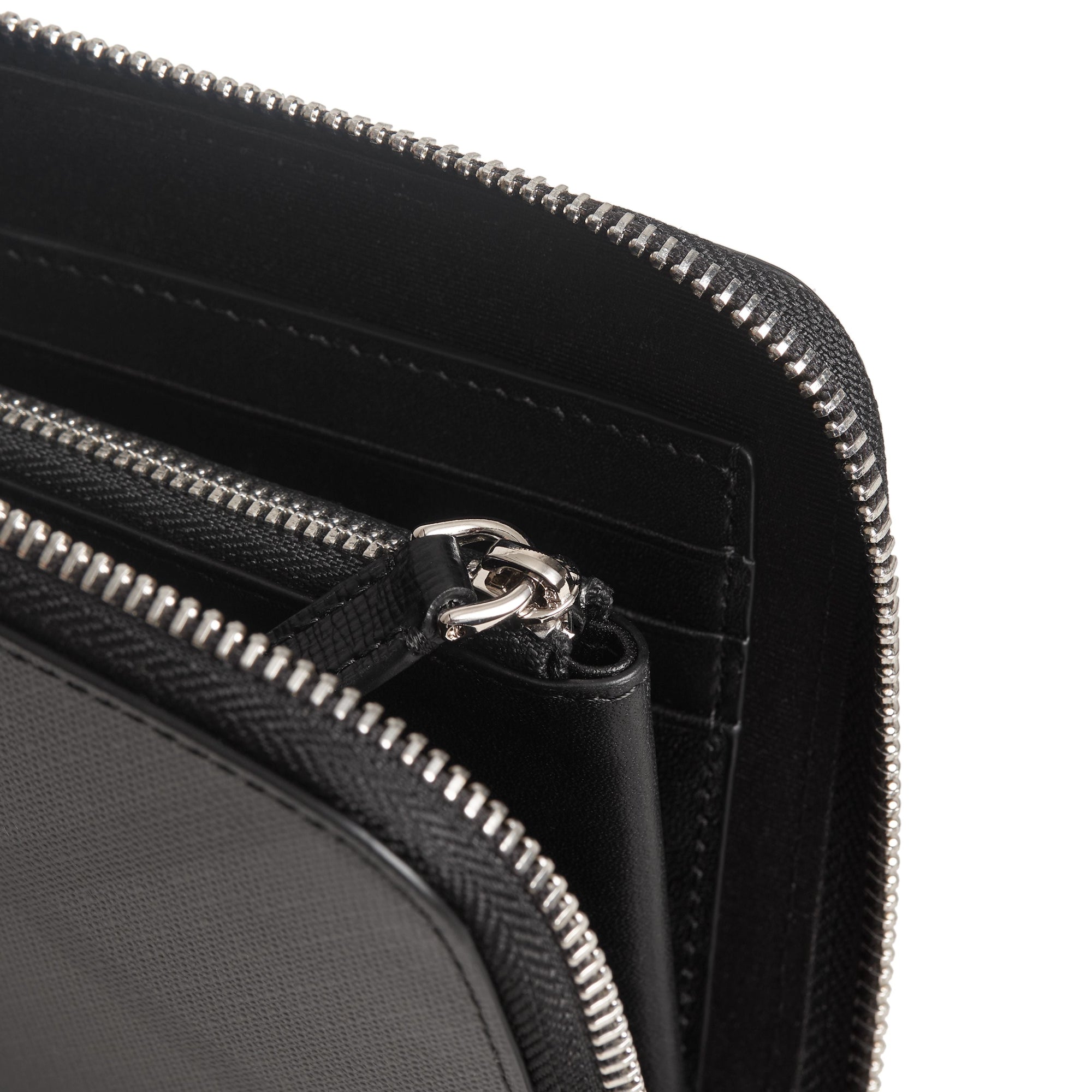 Portefeuille de voyage à motif London check - Charcoal & Black