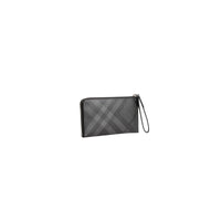 Portefeuille de voyage à motif London check - Charcoal & Black