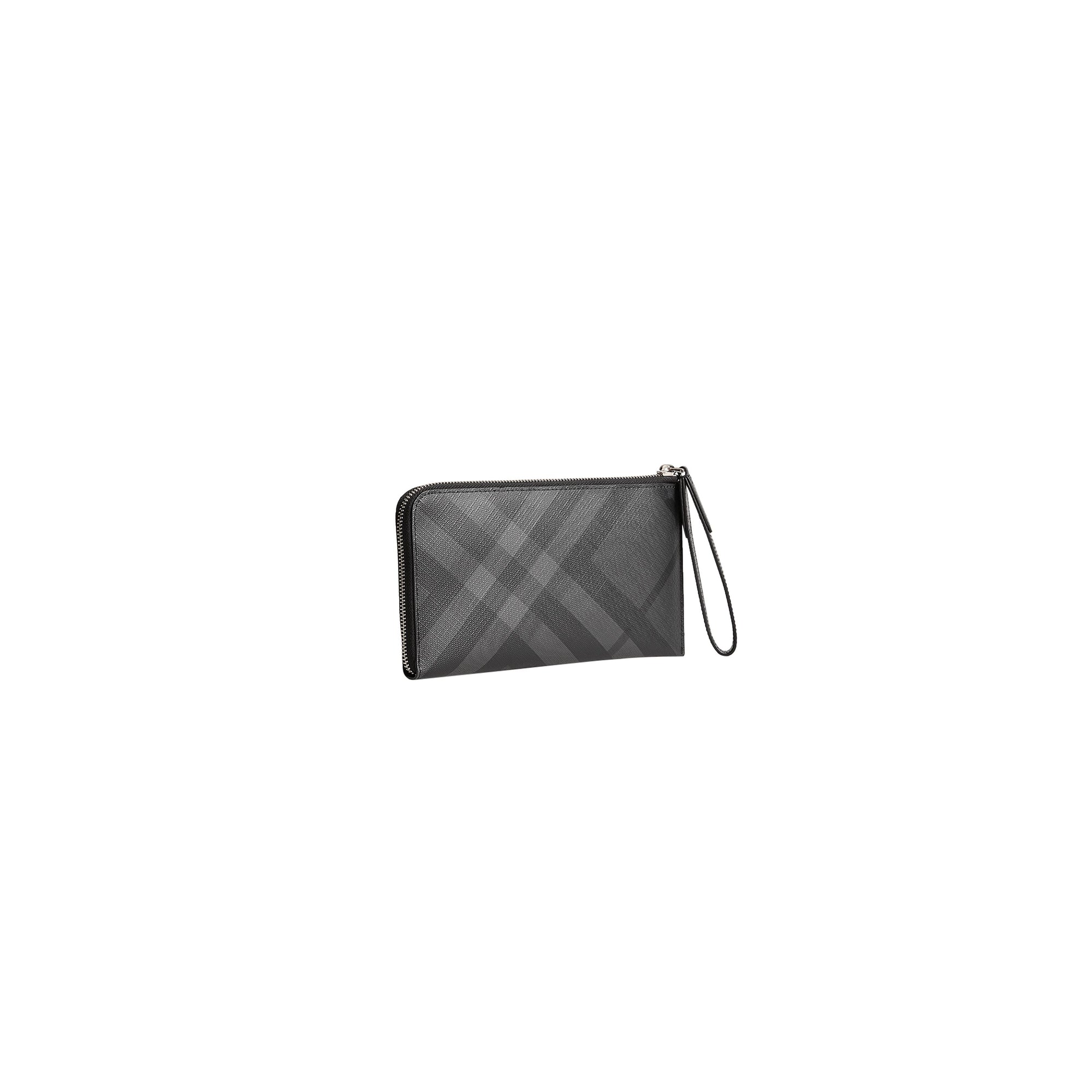 Portefeuille de voyage à motif London check - Charcoal & Black