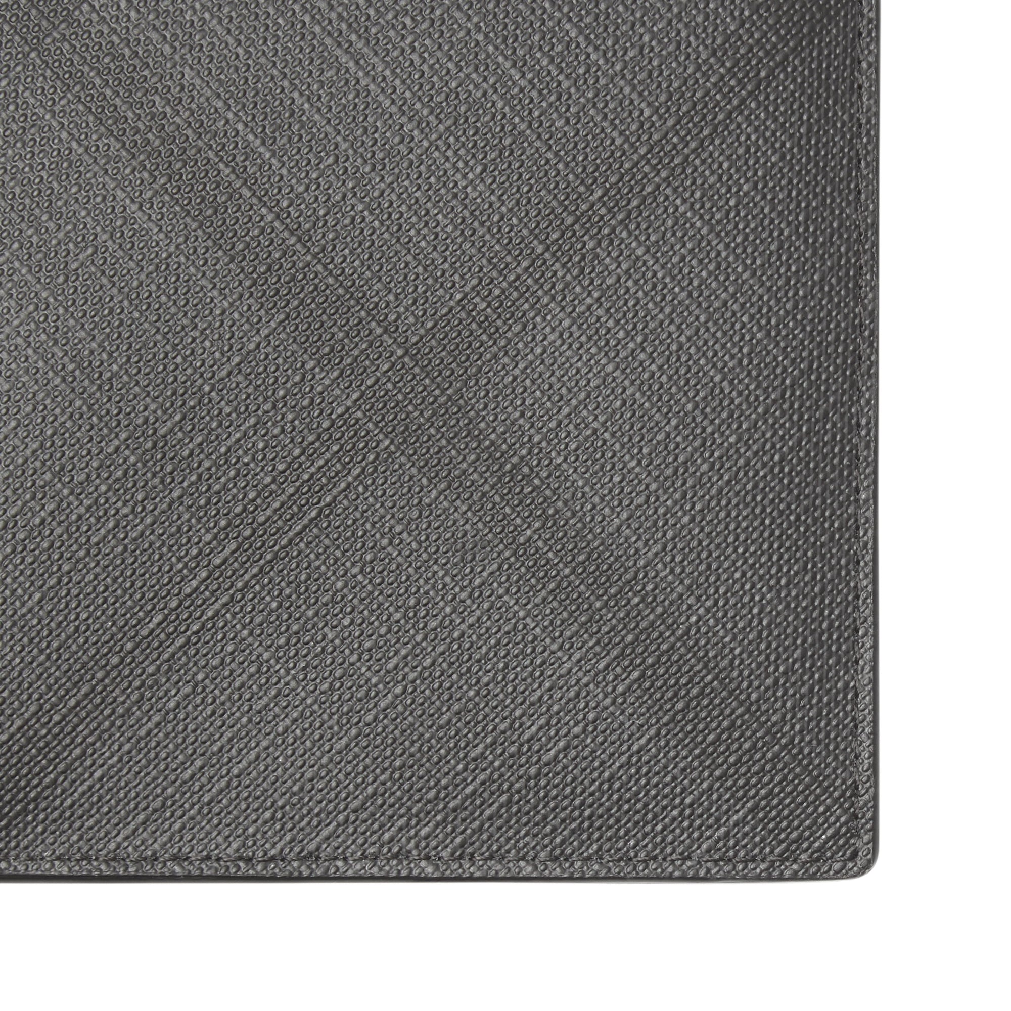 Portefeuille à rabat avec motif London check - Charcoal & Black