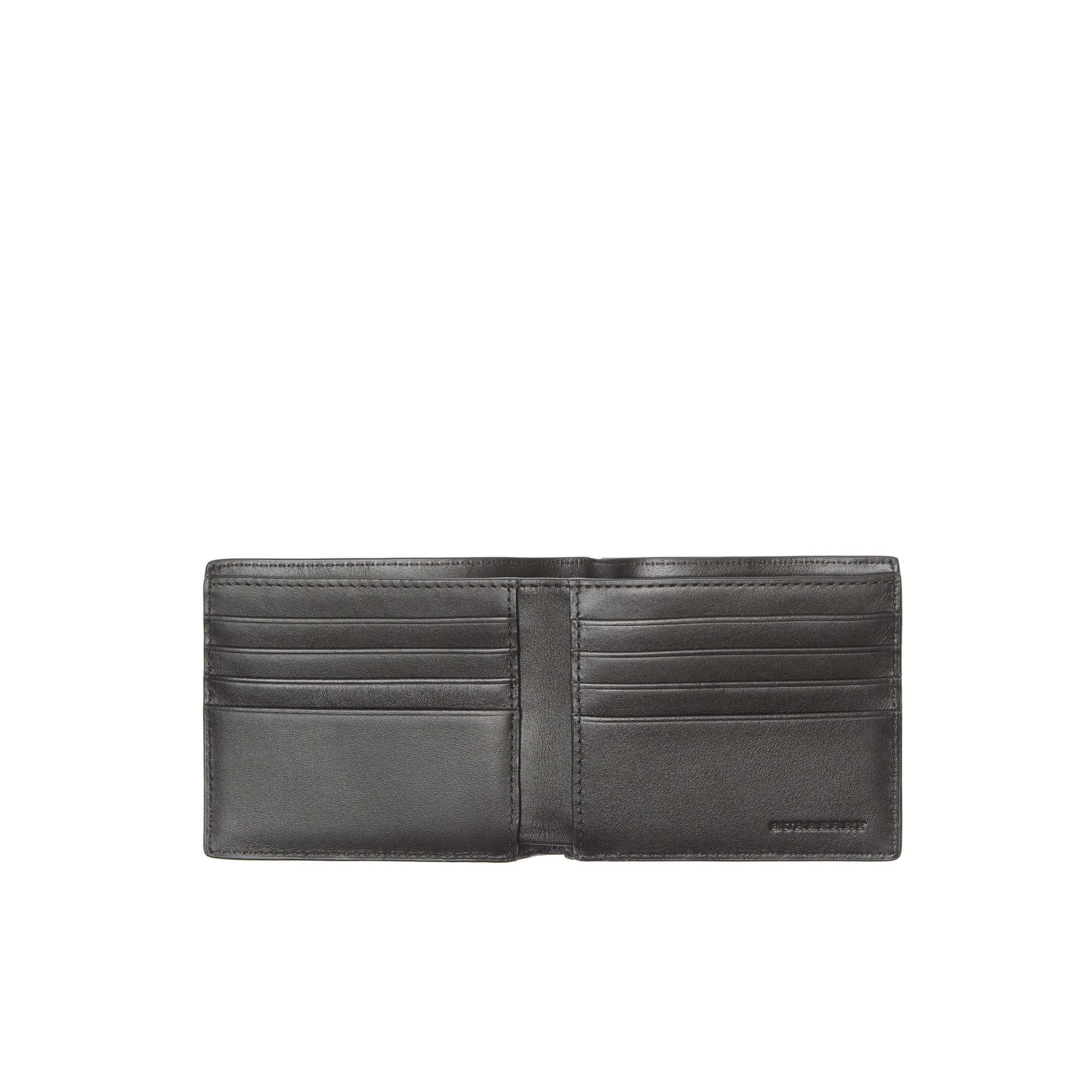 Portefeuille à rabat avec motif London check - Charcoal & Black