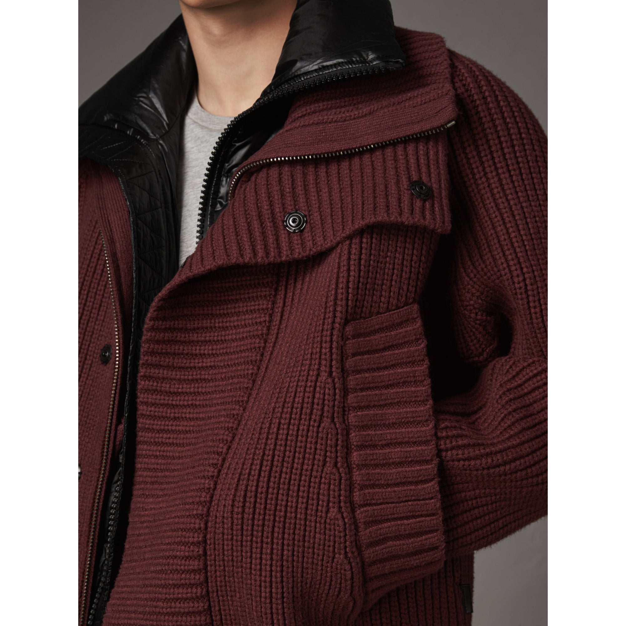 Veste avec doudoune sans manches amovible - Mahogany Red