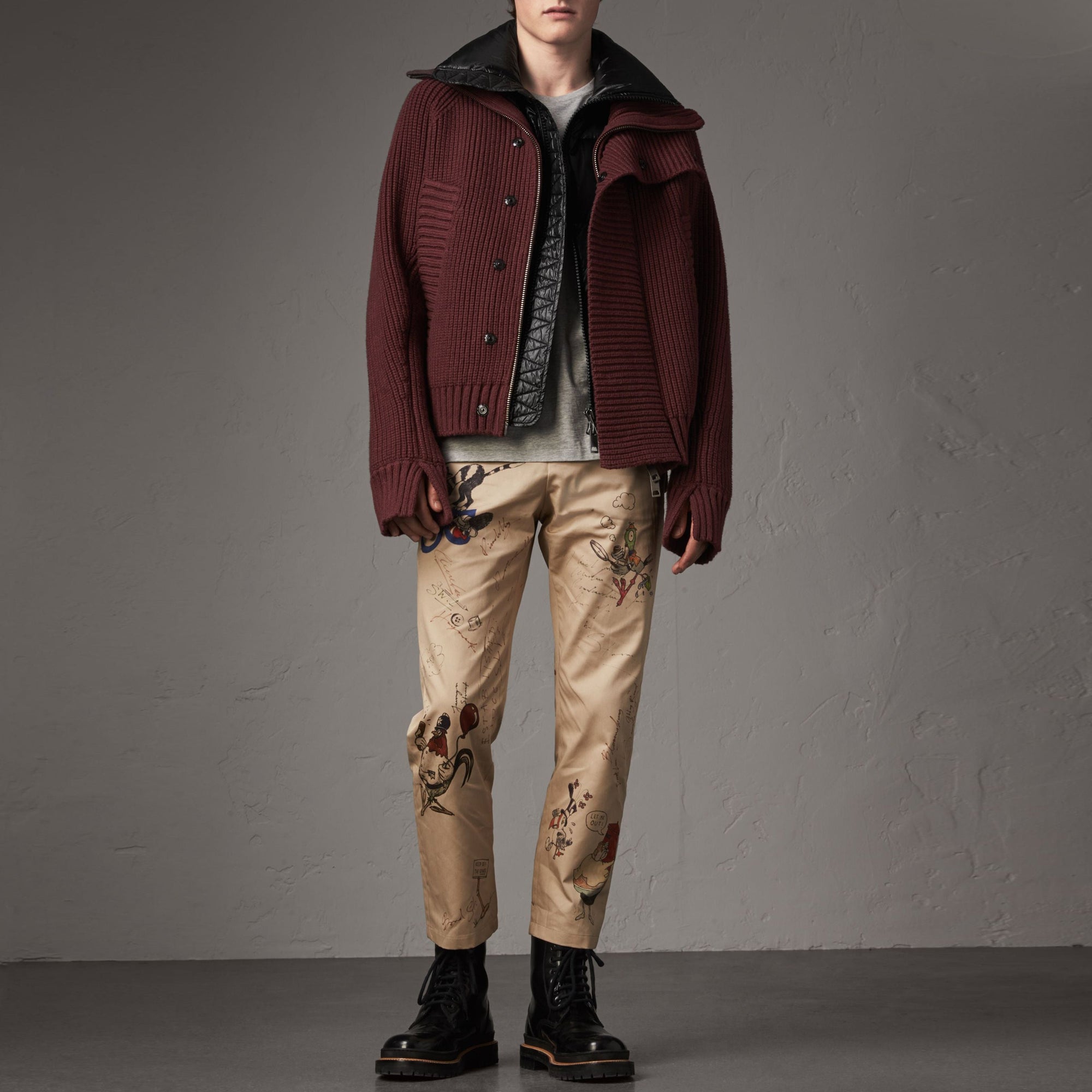 Veste avec doudoune sans manches amovible - Mahogany Red