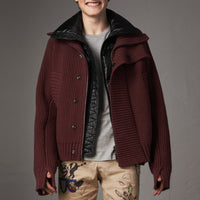 Veste avec doudoune sans manches amovible - Mahogany Red