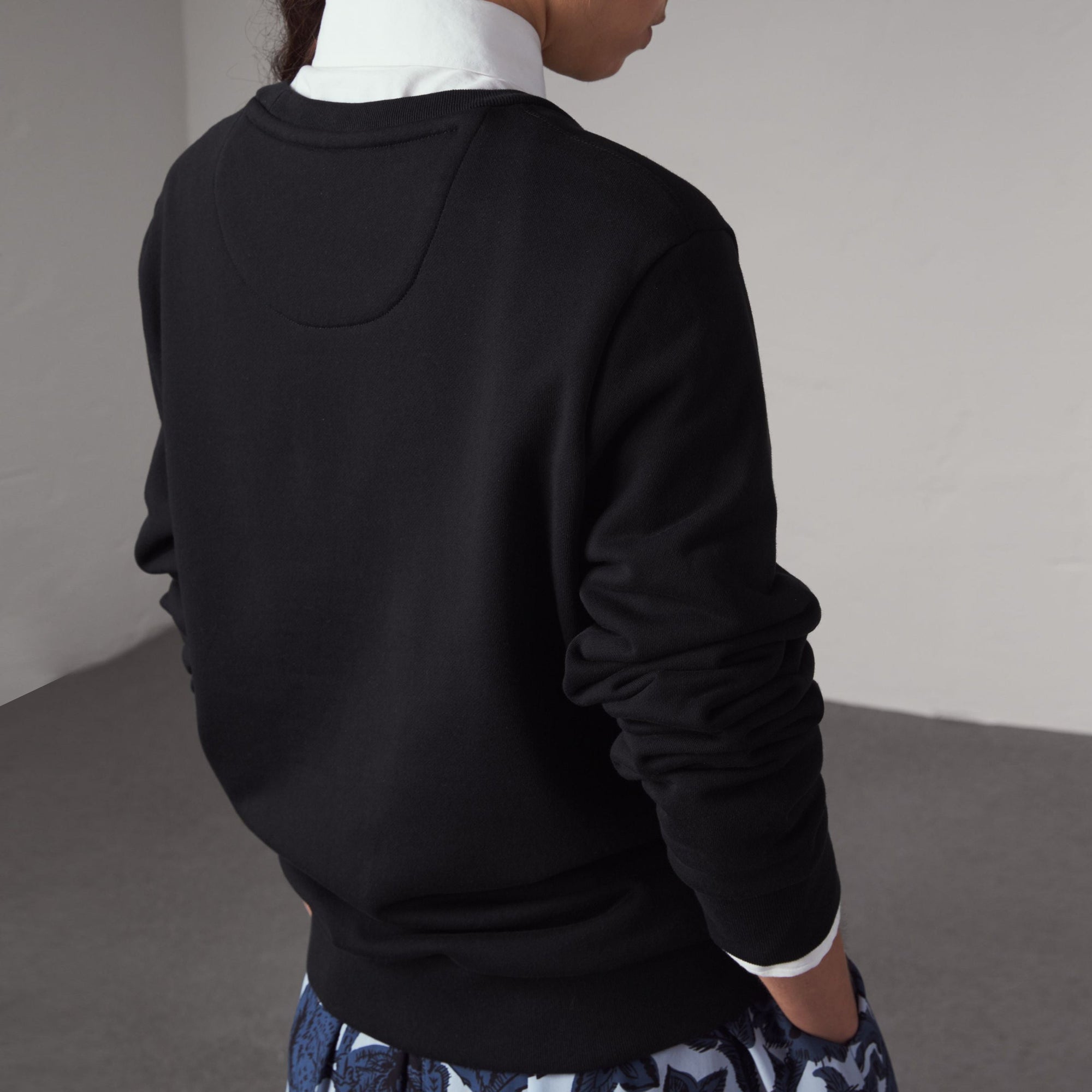 Sweat-shirt en coton avec motif Bestiaire - Black