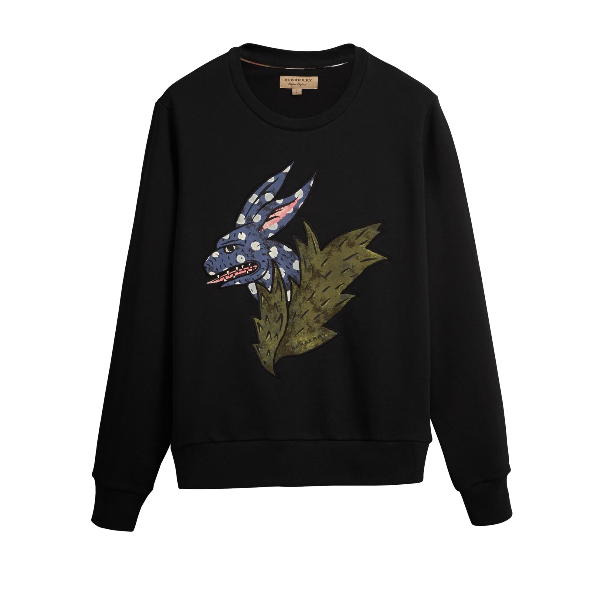 Sweat-shirt en coton avec motif Bestiaire - Black