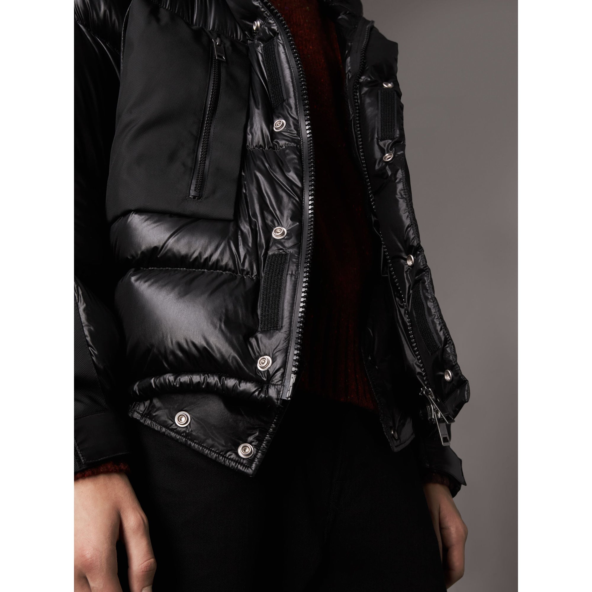 Doudoune oversize rembourrée à capuche - Black