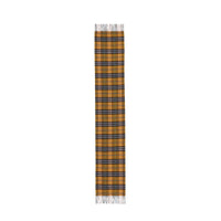 Écharpe en cachemire à motif check - Amber Yellow