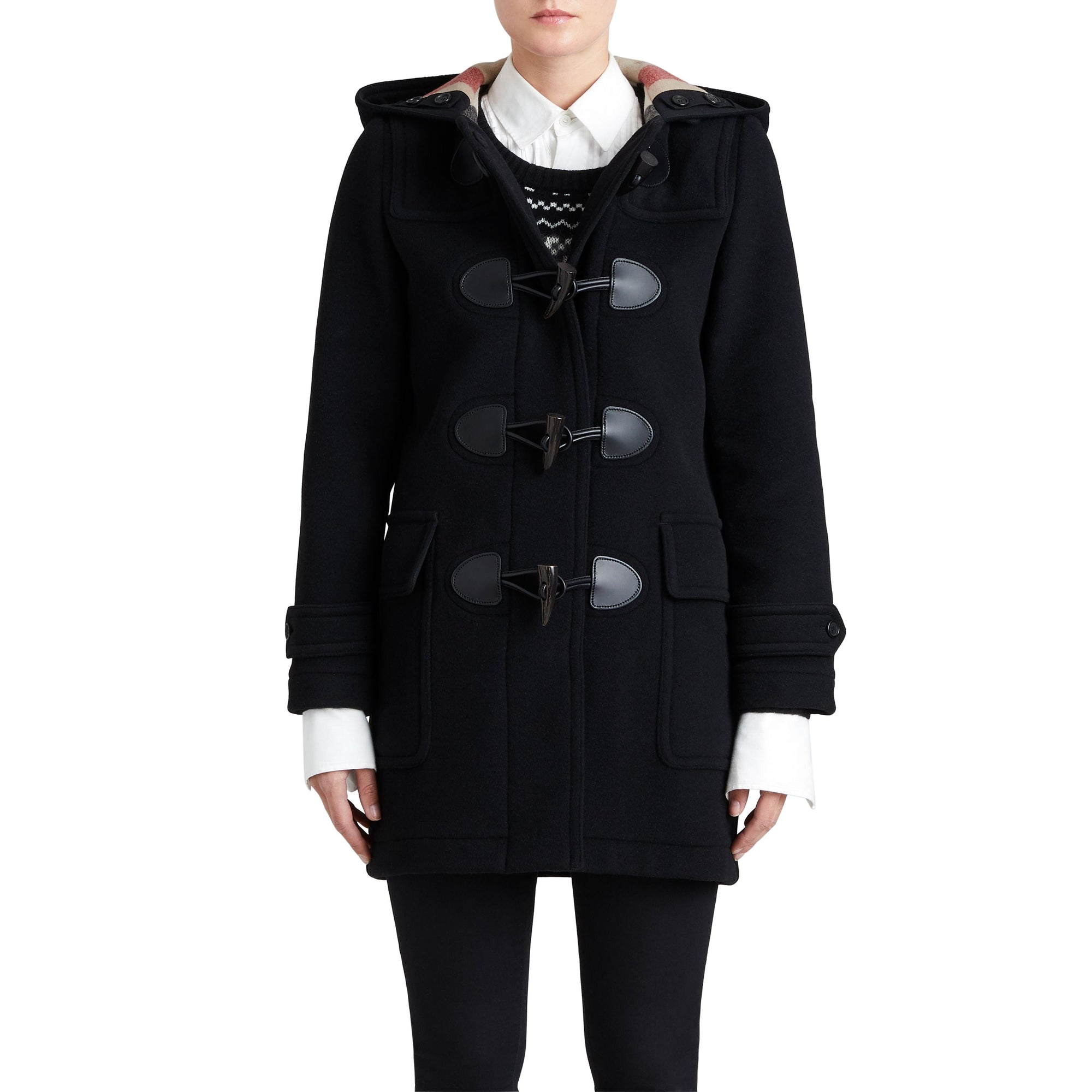 Duffle-coat The Mersey en laine - Black
