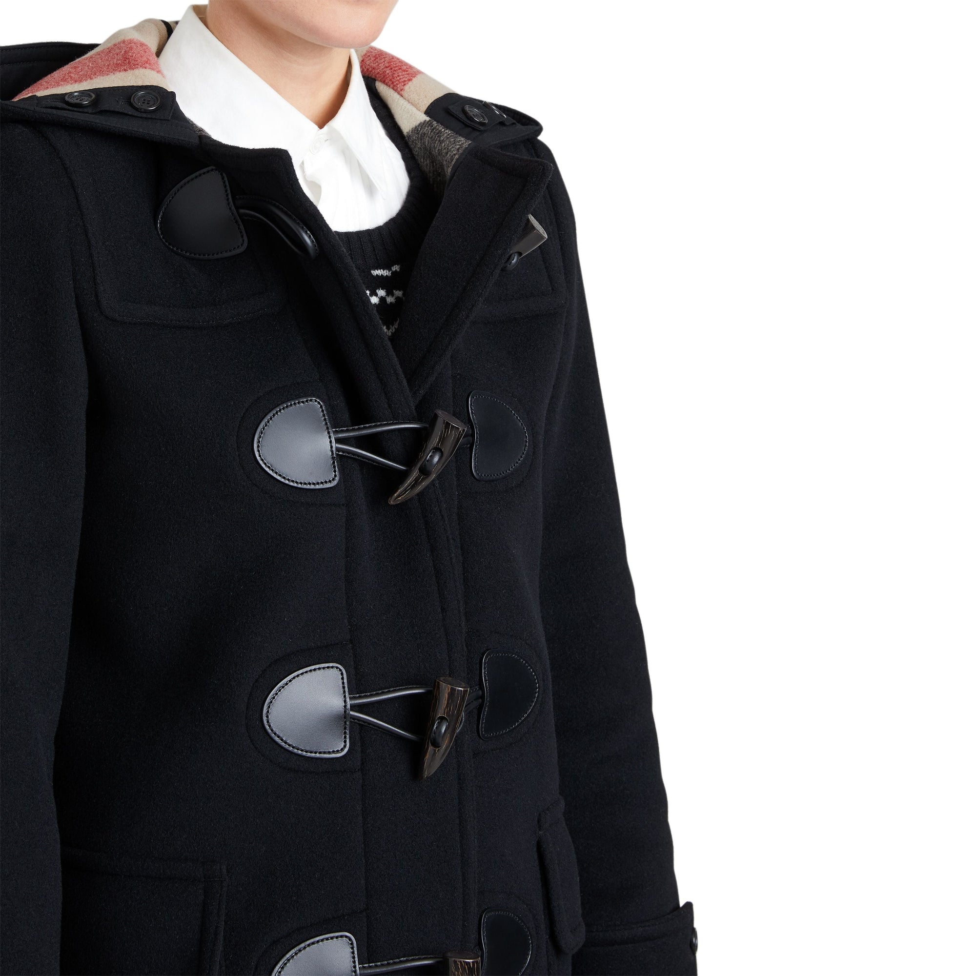 Duffle-coat The Mersey en laine - Black
