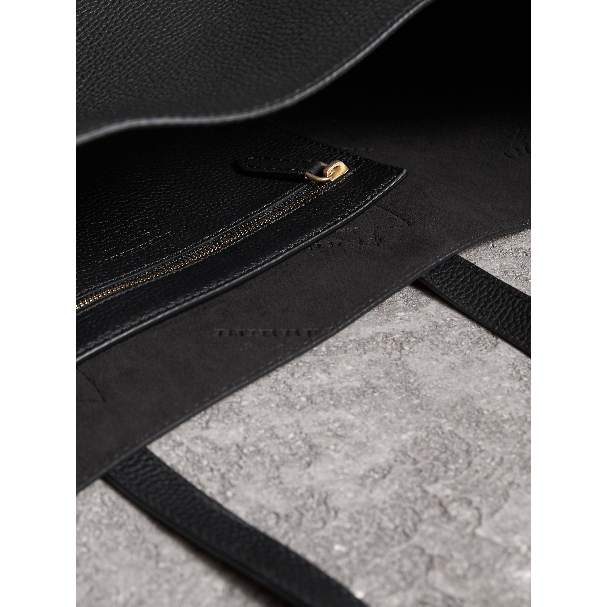 Sac tote en cuir estampé - Black
