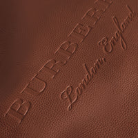 Sac tote en cuir estampé - Chestnut Brown