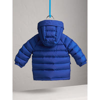 Doudoune courte imperméable à capuche - Brilliant Blue