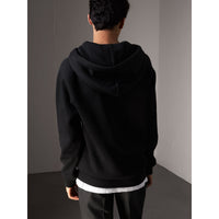 Sweat-shirt brodé à capuche - Black