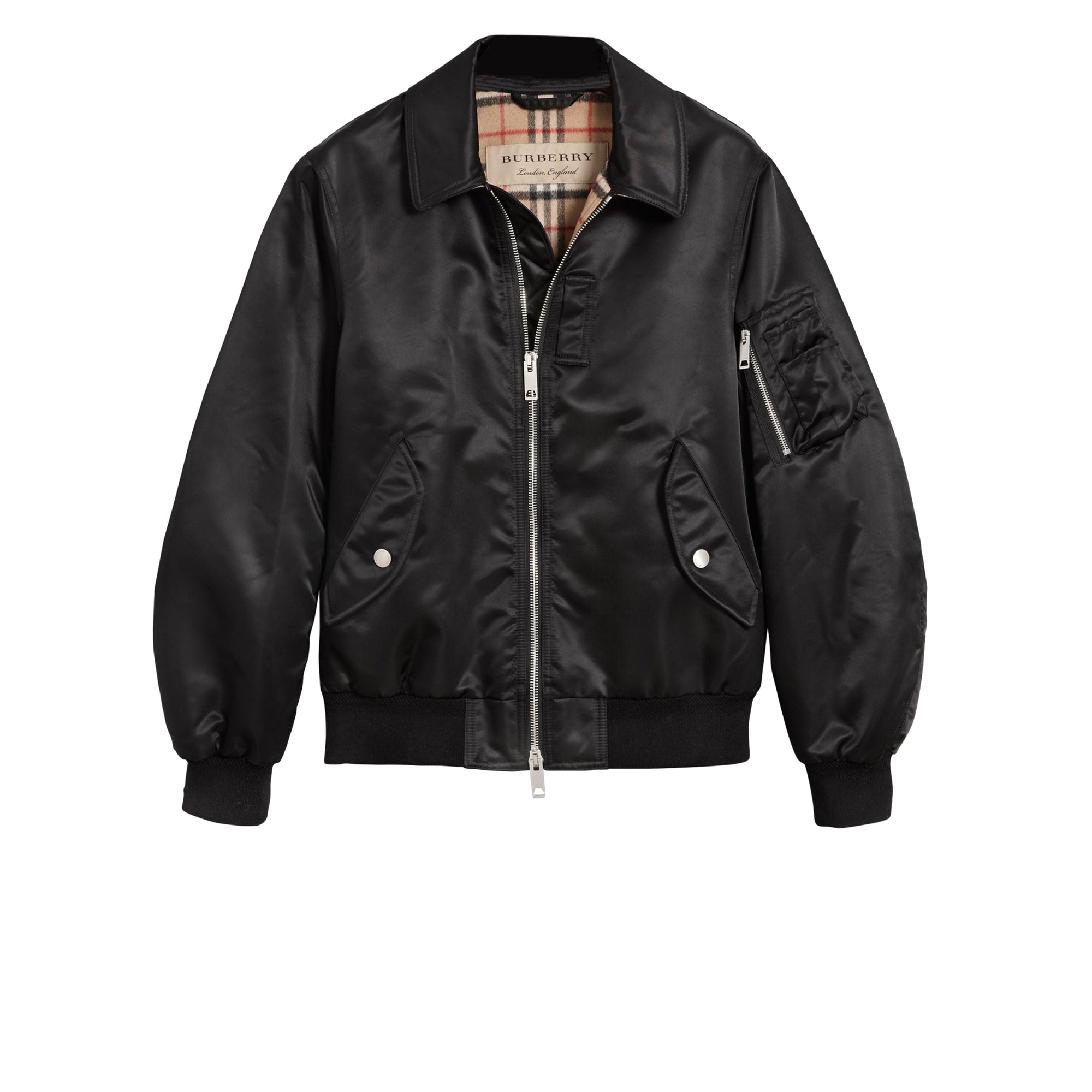 Bomber à col en pointe - Black