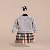 Robe pull à motif check contrastant - Dusty Pink