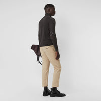 Pull en cachemire et coton à col zippé - Charcoal