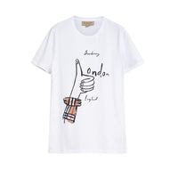 T-shirt en coton à imprimé icônes londoniennes - White
