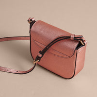 Sac à bandoulière en cuir métallisé - Copper Pink