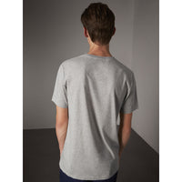 T-shirt en coton avec motif graphique Open Spaces - Pale Grey Melange
