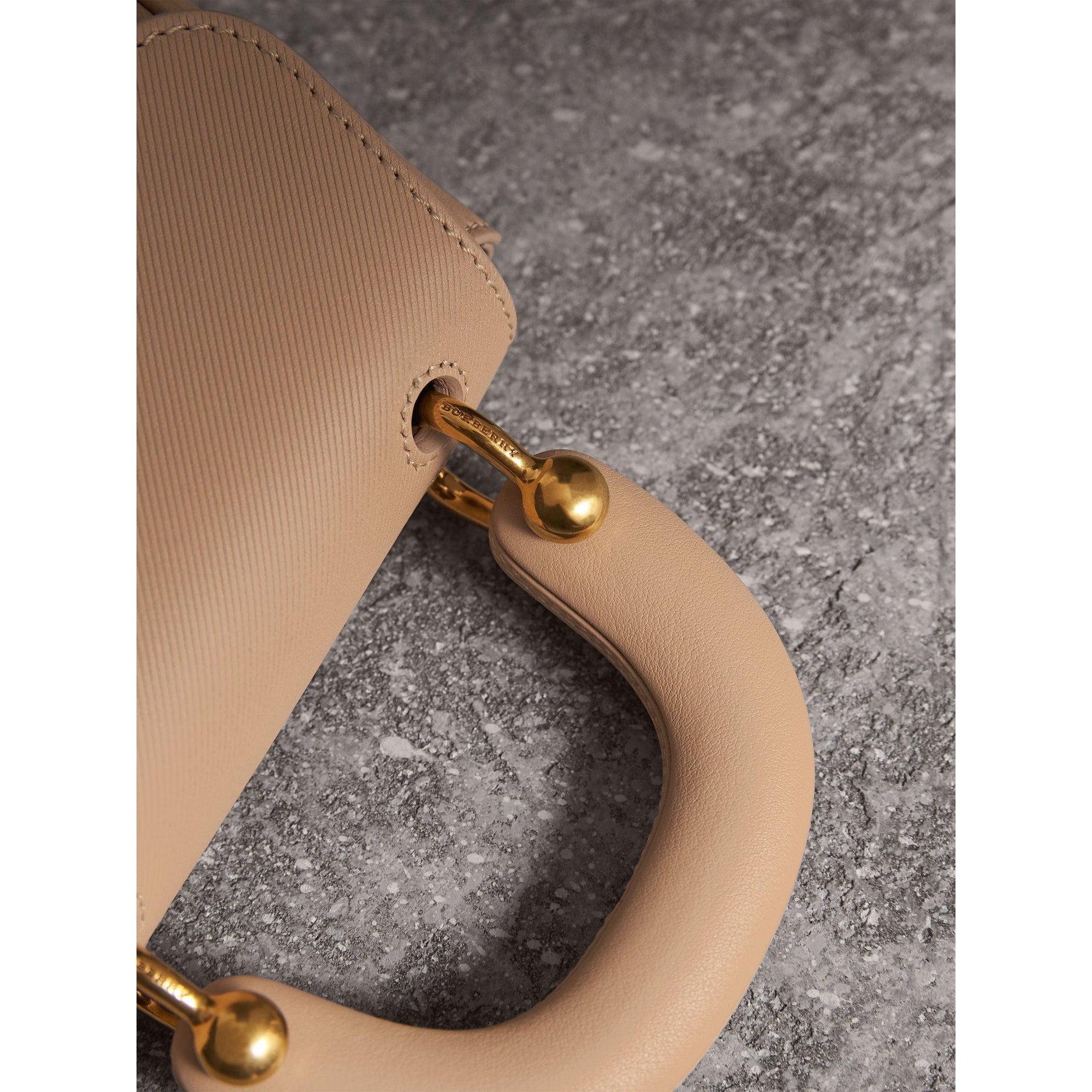 Mini sac à main DK88 en cuir - Honey