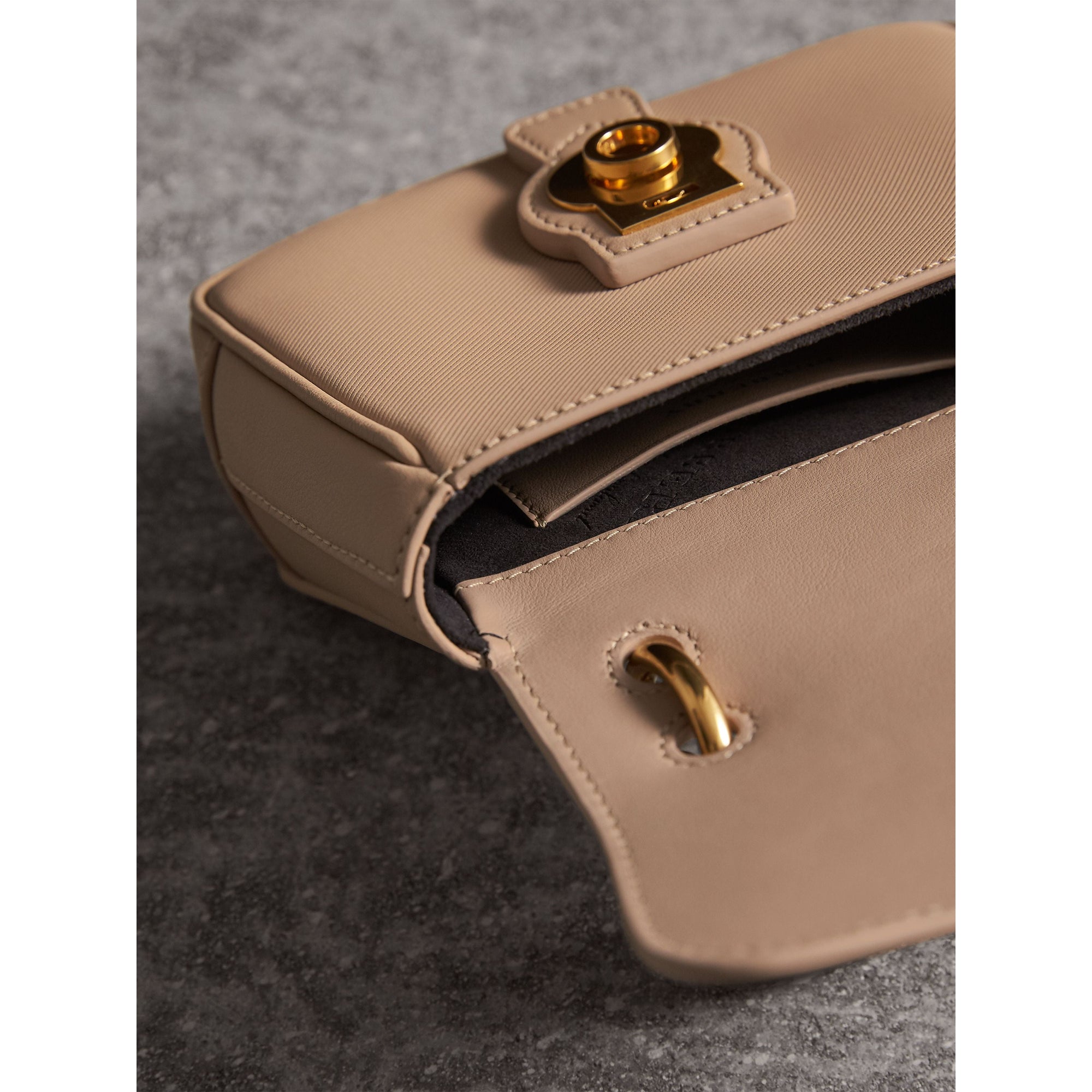 Mini sac à main DK88 en cuir - Honey