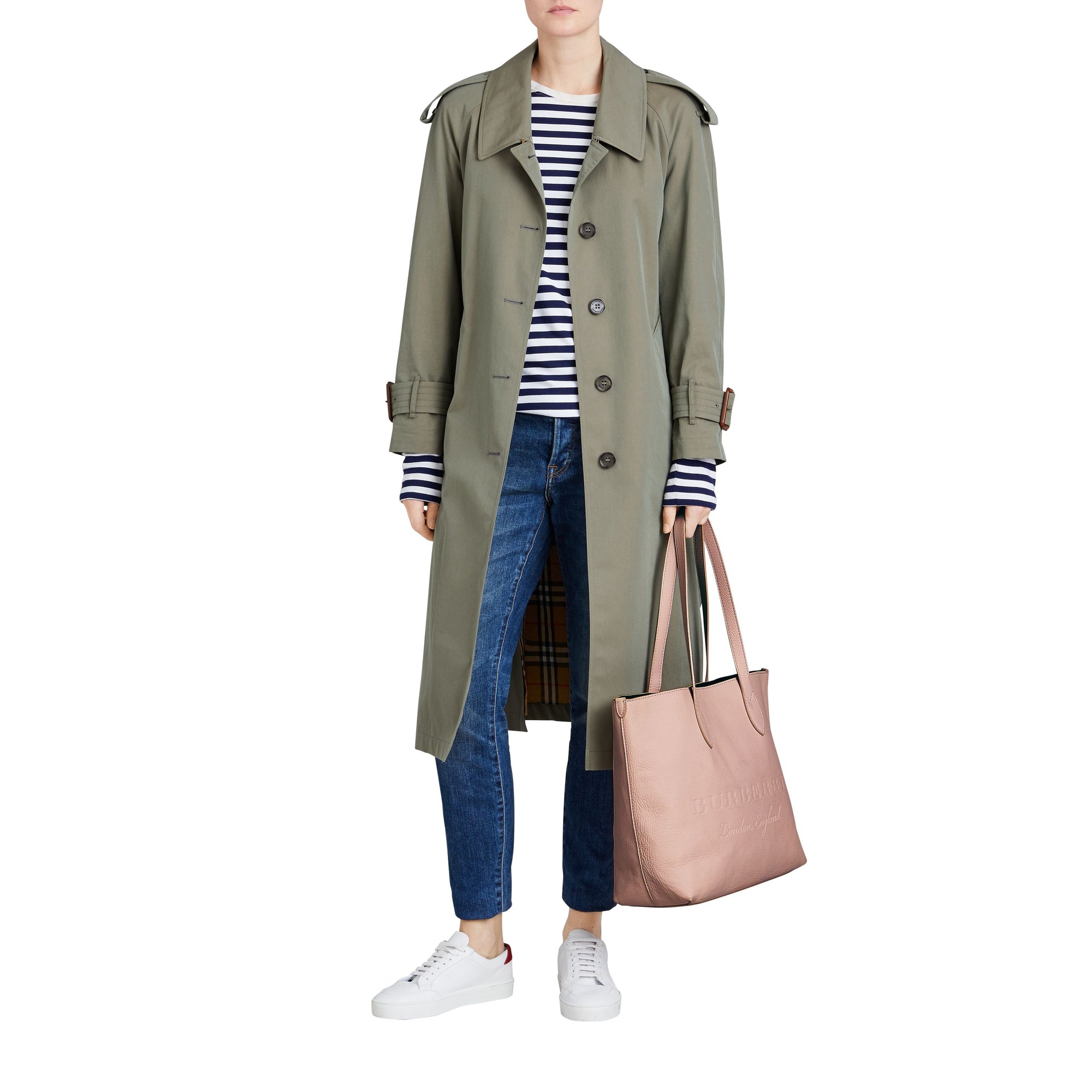 Sac tote en cuir estampé - Pale Ash Rose